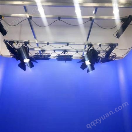 U型蓝箱 演播室抠像绿箱 校园电视台拼接蓝箱 抠像地毡