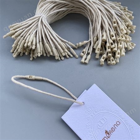 头棉绳 塑料手穿针子母 扣服装吊牌线 挂绳胶针