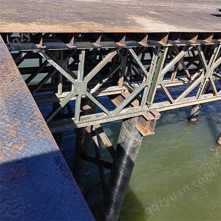 承接建筑机械支架钢便桥工程 321型贝雷片 桥梁建设 安装施工