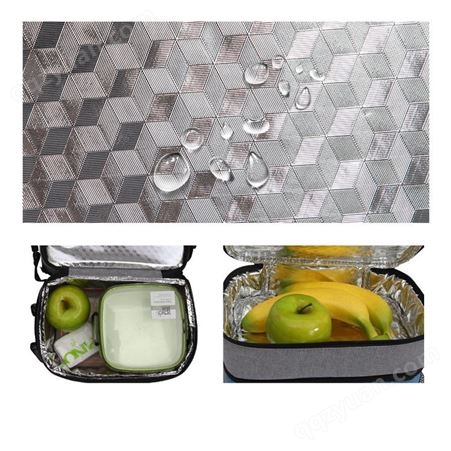 创意双层保温保冷冰包便当包 铝箔饭盒袋野餐包厂家