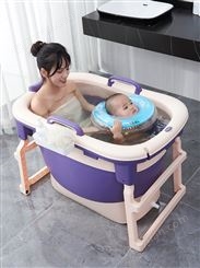 婴儿家用游泳池宝宝超大折叠游泳桶儿童室内大型恒温小孩洗澡浴缸