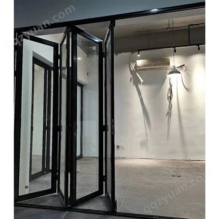 铝框玻璃门 折叠隔断 商铺户外重型折叠门 按需定制 晨宇馨w0063