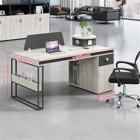 松英办公家具 2人/4人/8人工位卡座办公桌电脑桌 大桌面宽敞舒适