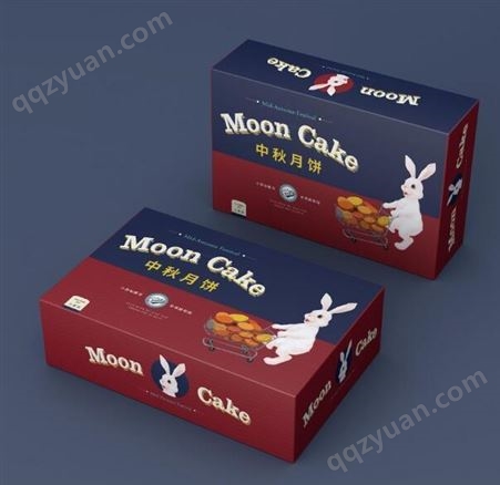 月饼礼盒定制 月饼盒包装生产 通用食品包装设计