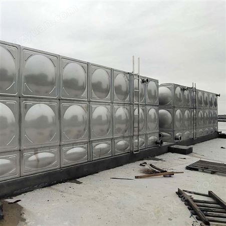  立式不锈钢水箱 卧式保温消防水箱 中胜不锈钢方形 可定制 1-5000吨工程