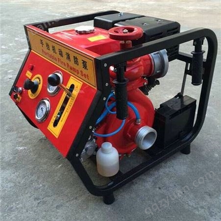 涯宝手抬机动泵组BJ 9汽油消防水泵13马力自吸高压抽水泵