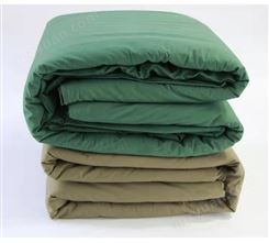应急六件套棉制品加工加厚冬被 棉花被子 救灾军绿棉被