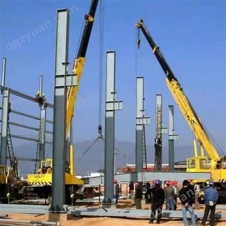 大型钢结构厂房建筑工程 自重较轻施工简便 安装快捷